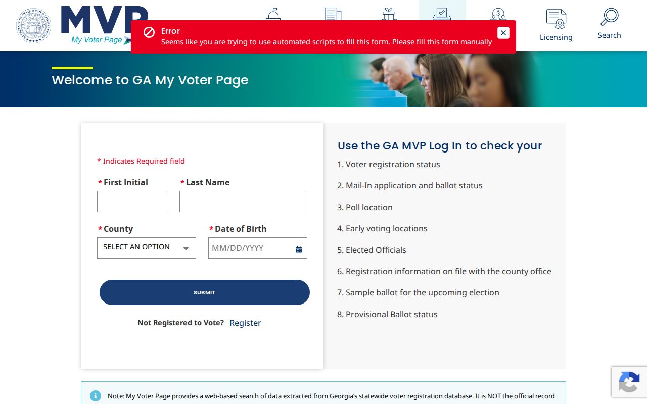 South Fulton residents directory Georgia voter lookup