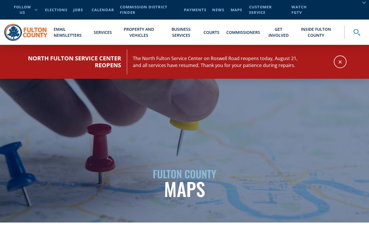 Fulton County map hub for comparing South Fulton ZIP areas with parcels